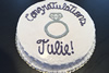 Order Ref: TH-150 Custom Engagement 10 inch Ice Cream Cake